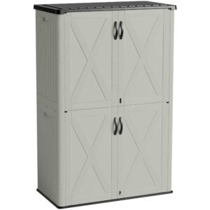 Patiowell 50 Cu.ft Outdoor Storage Cabinet, Beige