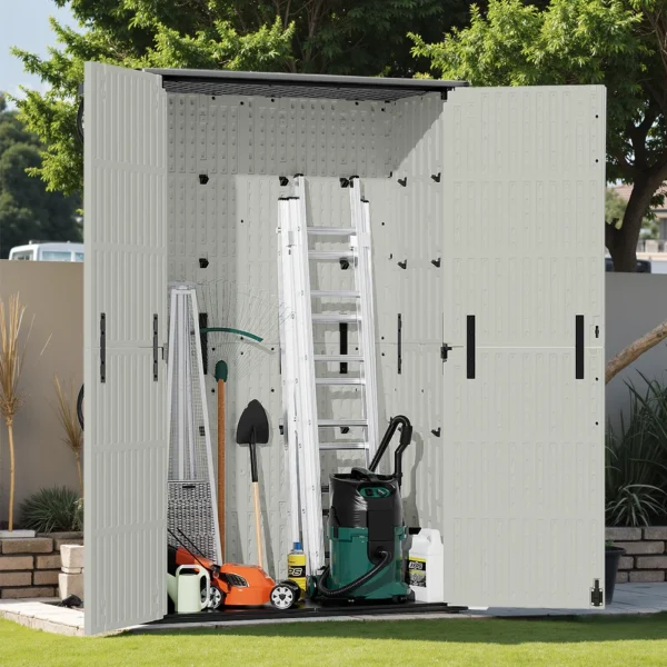 Patiowell 50 Cu.ft Outdoor Storage Cabinet, Beige