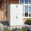 Patiowell 50 Cu.ft Outdoor Storage Cabinet, White
