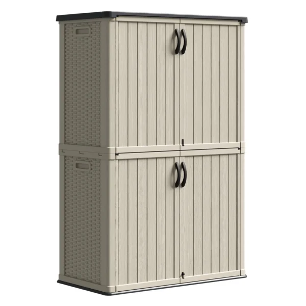 Patiowell 50 Cu Ft Plastic Cabinet, Beige